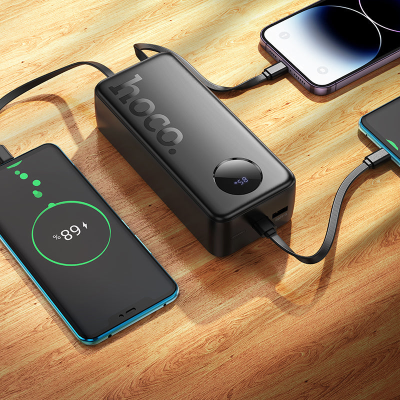HD_SYNC:J132B Sabio 22.5W+PD20W fully compatible power bank with 3 cables(30000mAh)(CCC)