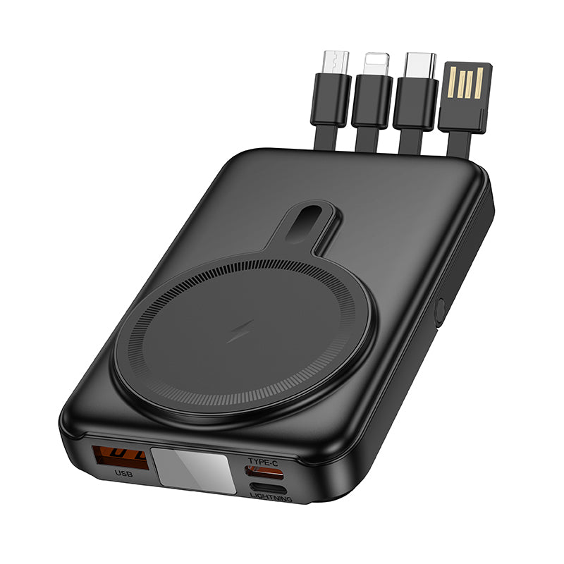 HD_SYNC:J135 Rico 22.5W+PD20W fully compatible magnetic fast charging power bank with 4 cables(10000mAh)(UN)