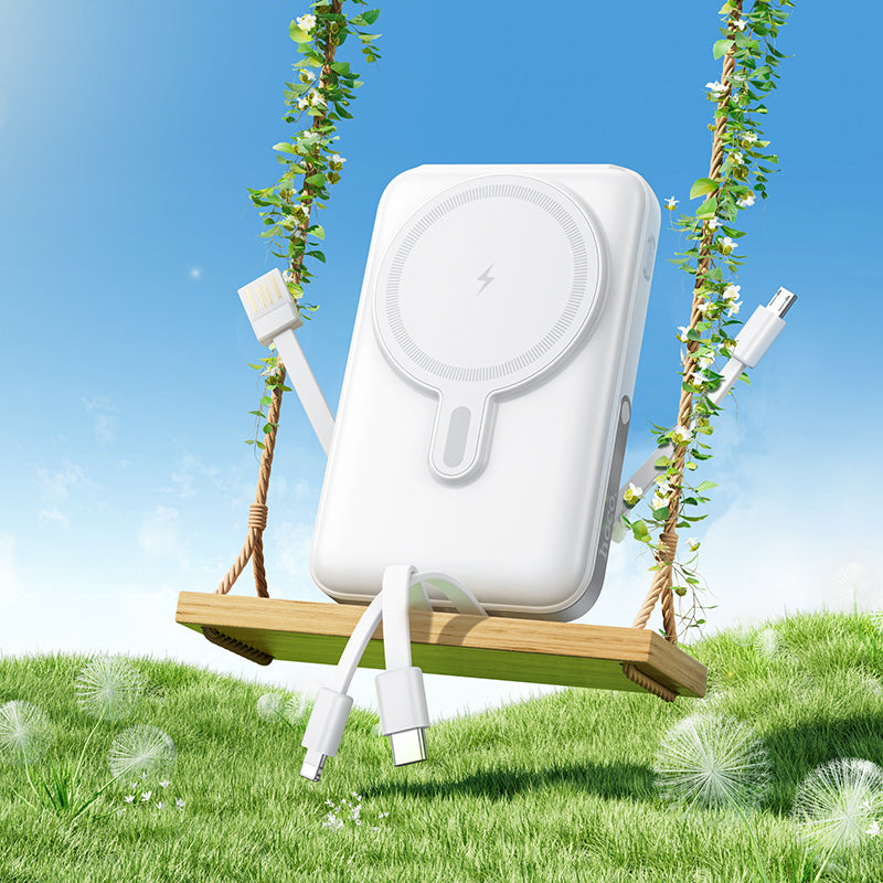 HD_SYNC:J135 Rico 22.5W+PD20W fully compatible magnetic fast charging power bank with 4 cables(10000mAh)(UN)
