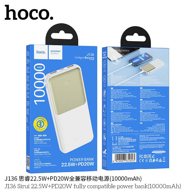 HD_SYNC:J136 Sirui 22.5W+PD20W fully compatible power bank(10000mAh)(UN)