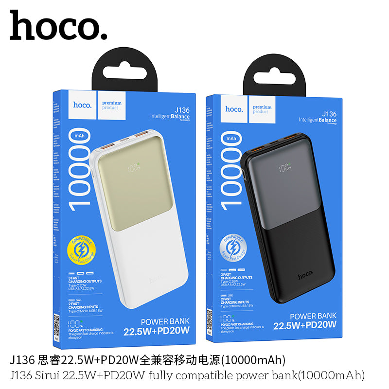 HD_SYNC:J136 Sirui 22.5W+PD20W fully compatible power bank(10000mAh)