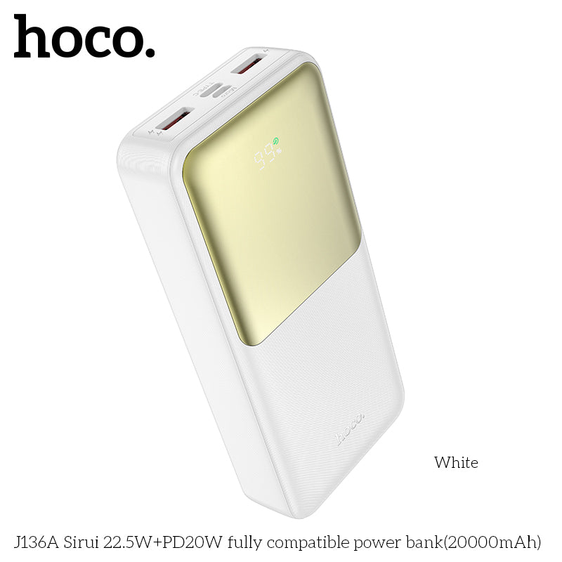 HD_SYNC:J136A Sirui 22.5W+PD20W fully compatible power bank(20000mAh)