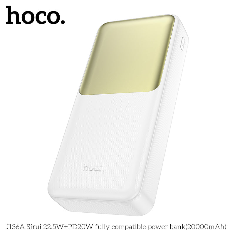 HD_SYNC:J136A Sirui 22.5W+PD20W fully compatible power bank(20000mAh)