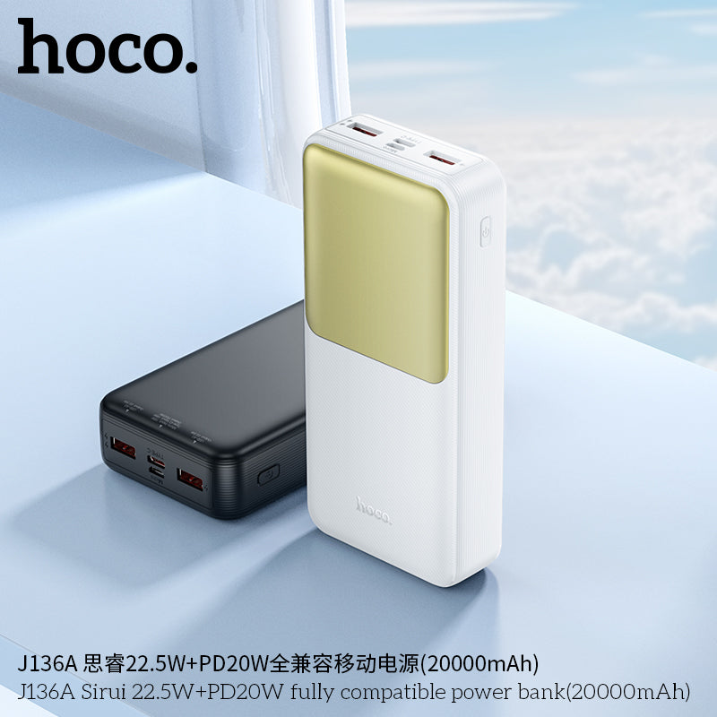 HD_SYNC:J136A Sirui 22.5W+PD20W fully compatible power bank(20000mAh)