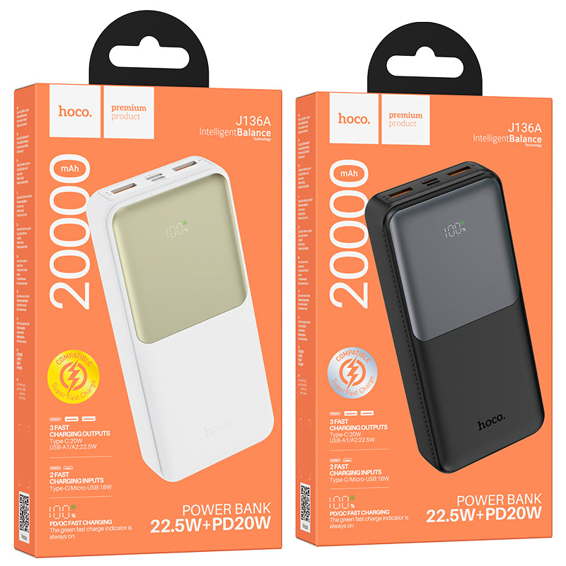 HD_SYNC:J136A Sirui 22.5W+PD20W fully compatible power bank(20000mAh)