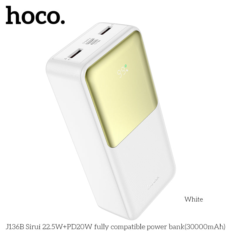 HD_SYNC:J136B Sirui 22.5W+PD20W fully compatible power bank(30000mAh)