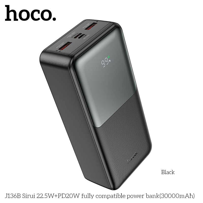 HD_SYNC:J136B Sirui 22.5W+PD20W fully compatible power bank(30000mAh)(UN)
