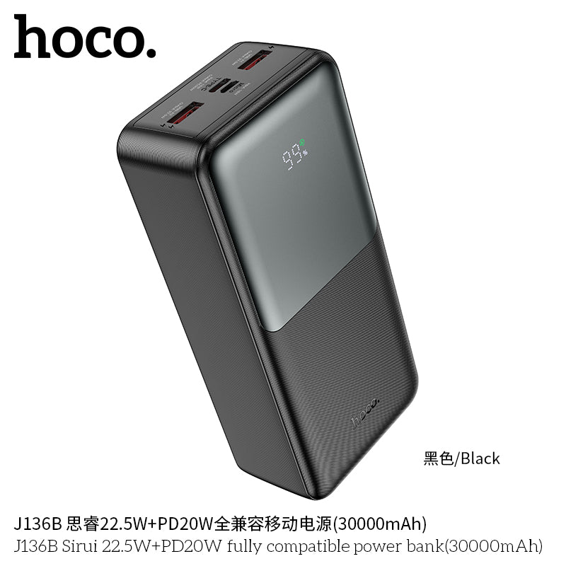 HD_SYNC:J136B Sirui 22.5W+PD20W fully compatible power bank(30000mAh)(UN)