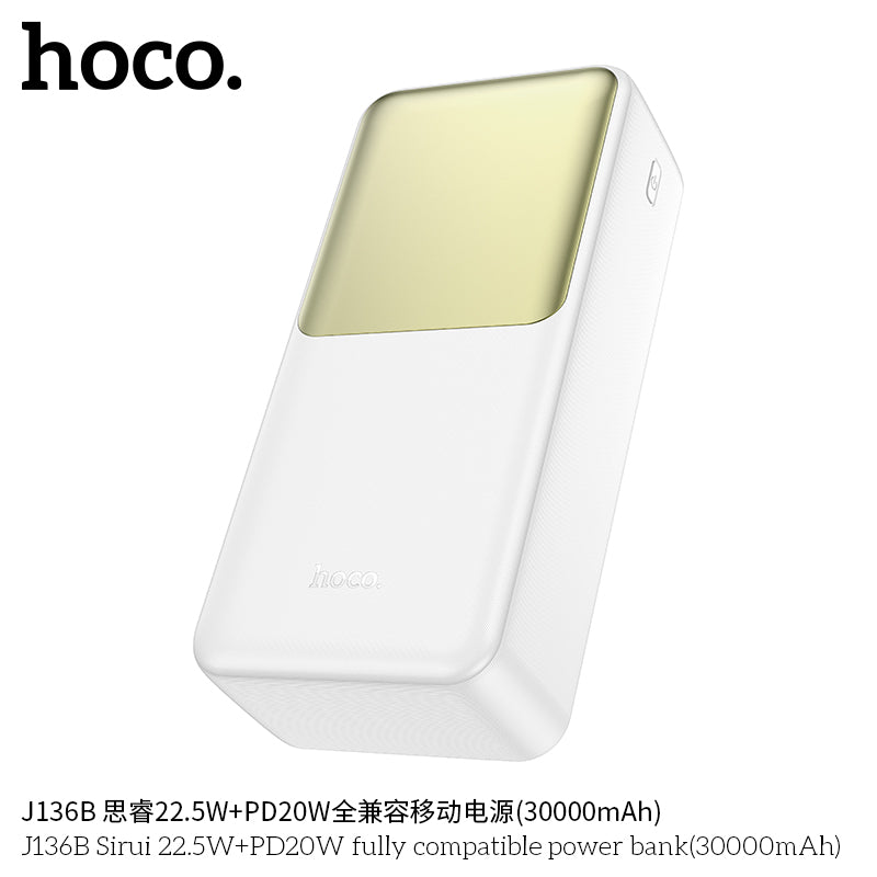 HD_SYNC:J136B Sirui 22.5W+PD20W fully compatible power bank(30000mAh)(UN)