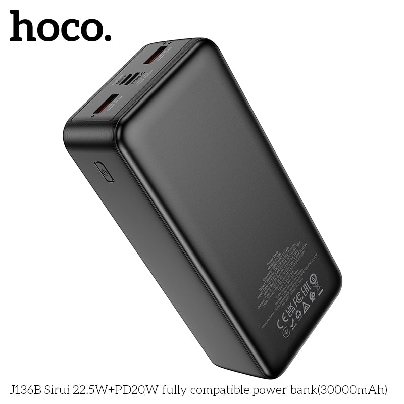 HD_SYNC:J136B Sirui 22.5W+PD20W fully compatible power bank(30000mAh)(UN)