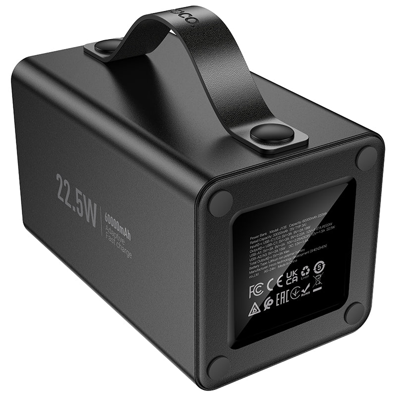 HD_SYNC:J138 Distant 22.5W+PD20W+DC12V multi-function power bank(60000mAh)