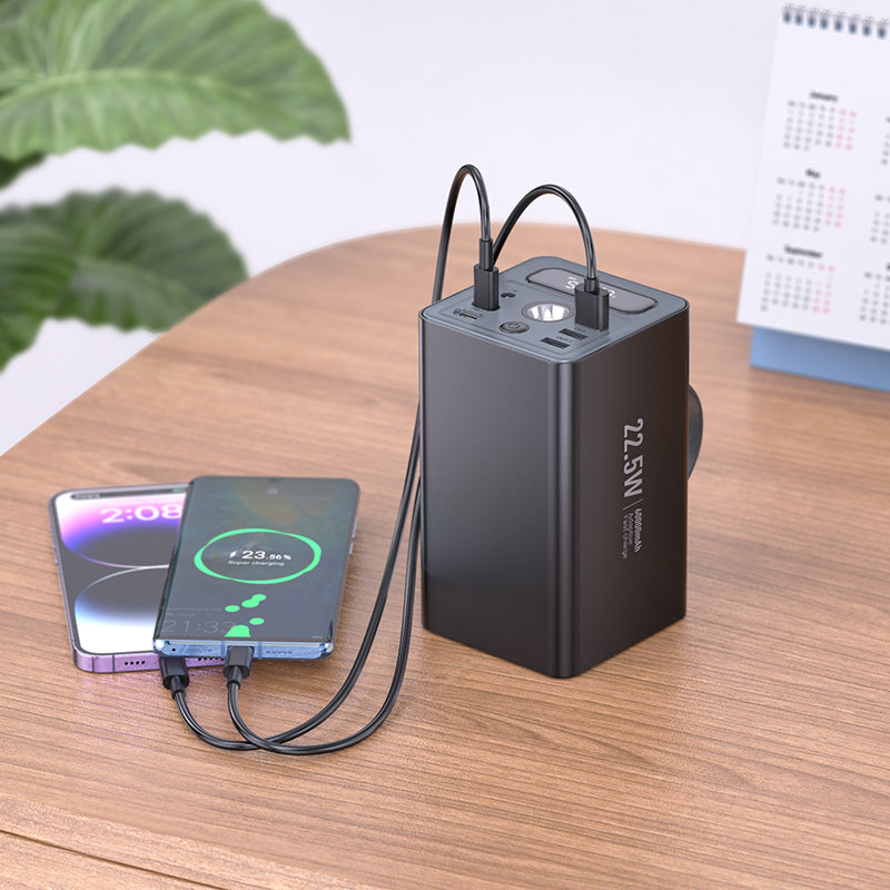 HD_SYNC:J138 Distant 22.5W+PD20W+DC12V multi-function power bank(60000mAh)