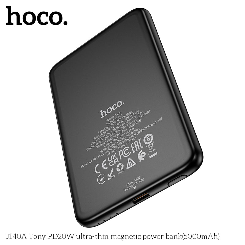 HD_SYNC:J140A Tony PD20W ultra-thin magnetic power bank(5000mAh)