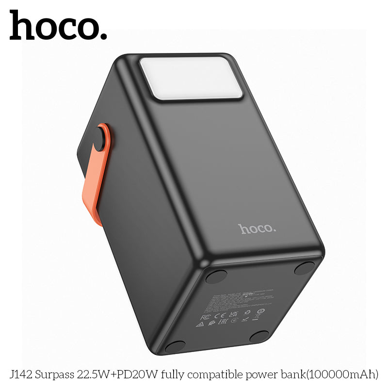 HD_SYNC:J142 Surpass 22.5W+PD20W fully compatible power bank(100000mAh)(UN)