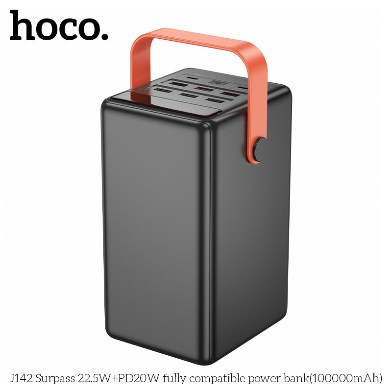HD_SYNC:J142 Surpass 22.5W+PD20W fully compatible power bank(100000mAh)(UN)