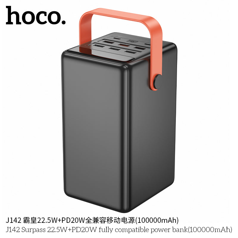 HD_SYNC:J142 Surpass 22.5W+PD20W fully compatible power bank(100000mAh)(UN)
