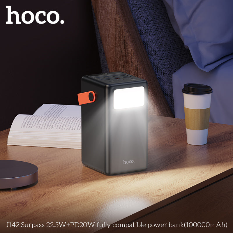 HD_SYNC:J142 Surpass 22.5W+PD20W fully compatible power bank(100000mAh)