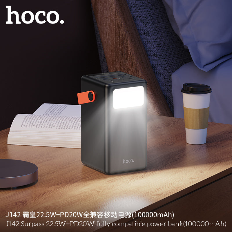HD_SYNC:J142 Surpass 22.5W+PD20W fully compatible power bank(100000mAh)(UN)