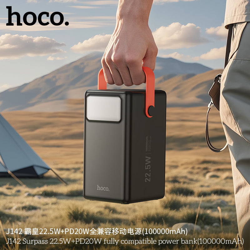 HD_SYNC:J142 Surpass 22.5W+PD20W fully compatible power bank(100000mAh)