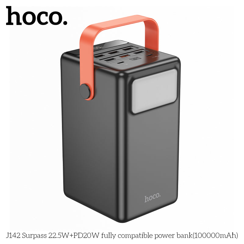 HD_SYNC:J142 Surpass 22.5W+PD20W fully compatible power bank(100000mAh)
