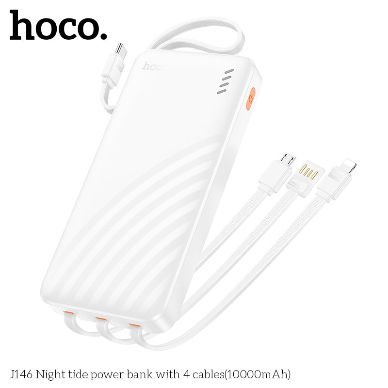 HD_SYNC:J146 Night tide power bank with 4 cables(10000mAh)