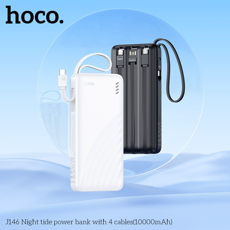 HD_SYNC:J146 Night tide power bank with 4 cables(10000mAh)(UN)