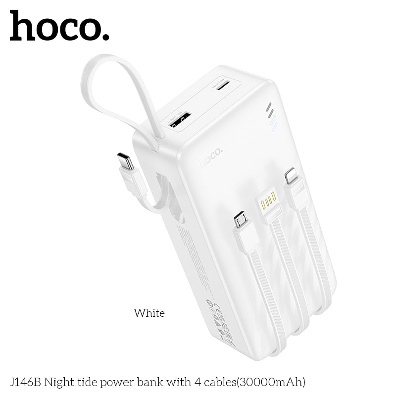 HD_SYNC:J146B Night tide power bank with 4 cables(30000mAh)(UN)