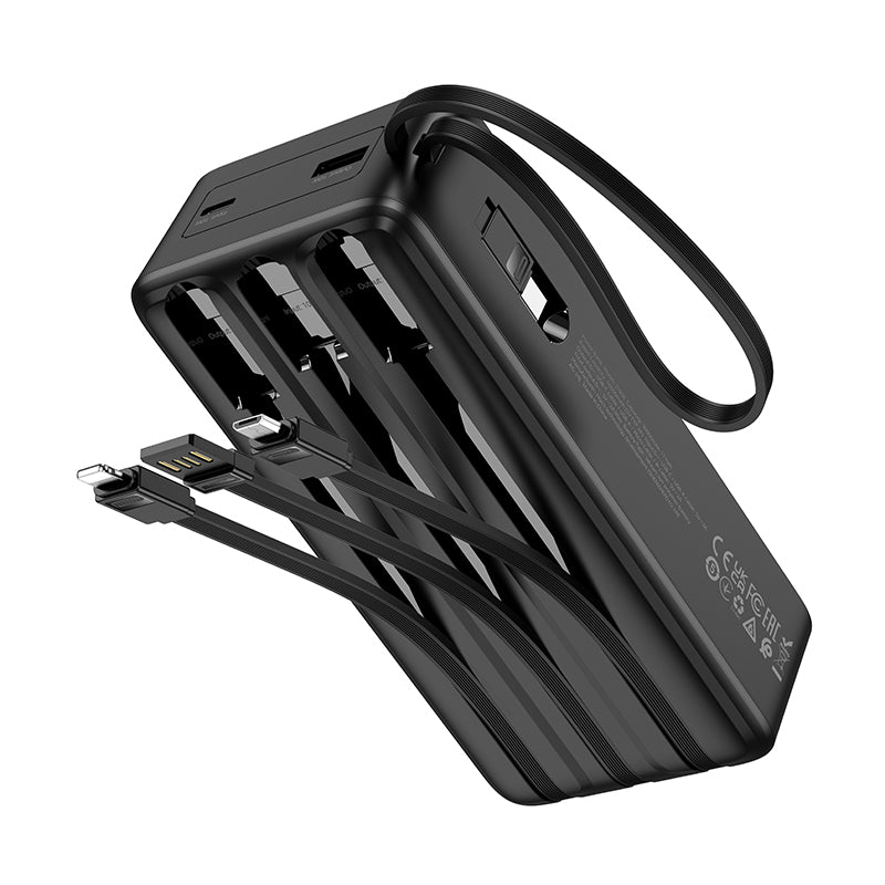 HD_SYNC:J146B Night tide power bank with 4 cables(30000mAh)