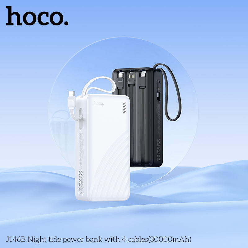 HD_SYNC:J146B Night tide power bank with 4 cables(30000mAh)