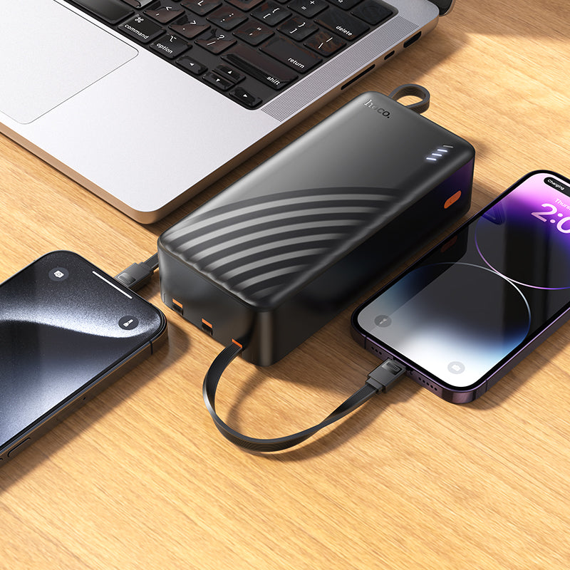 HD_SYNC:J146B Night tide power bank with 4 cables(30000mAh)