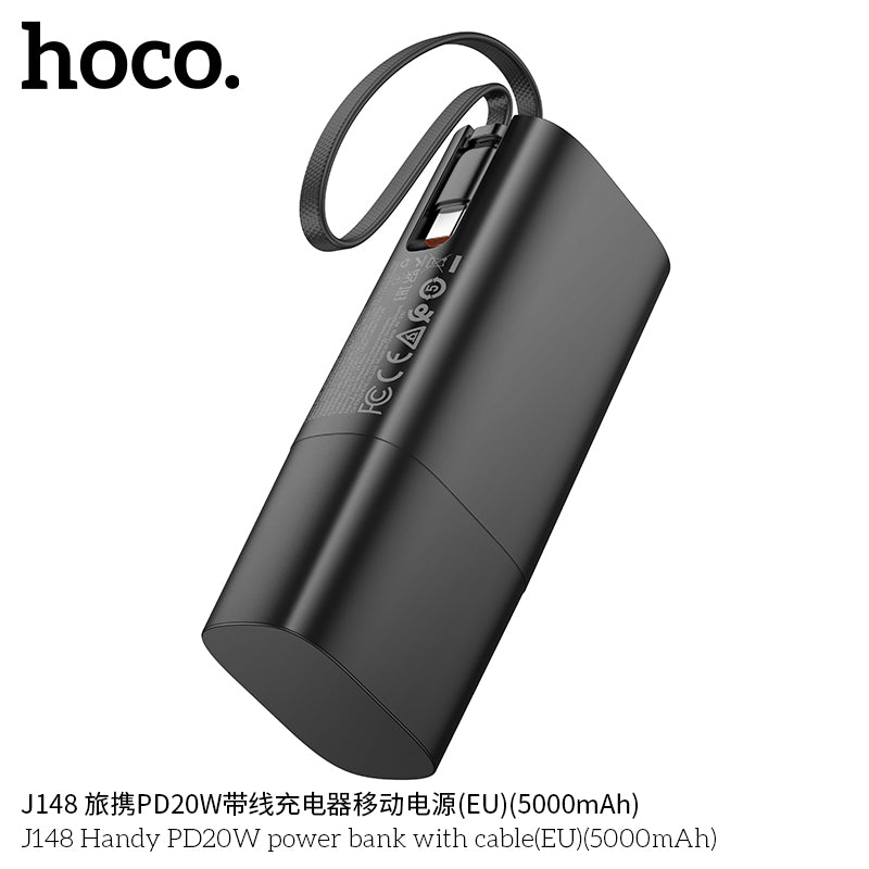 HD_SYNC:J148 Handy PD20W power bank with cable(EU)(5000mAh)