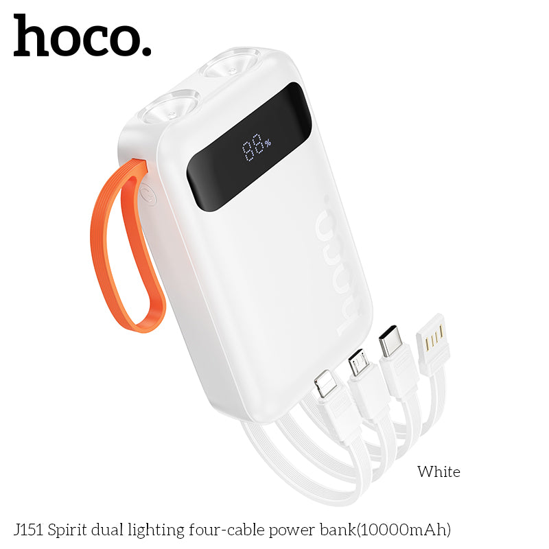 HD_SYNC:J151 Spirit dual lighting four-cable power bank(10000mAh)
