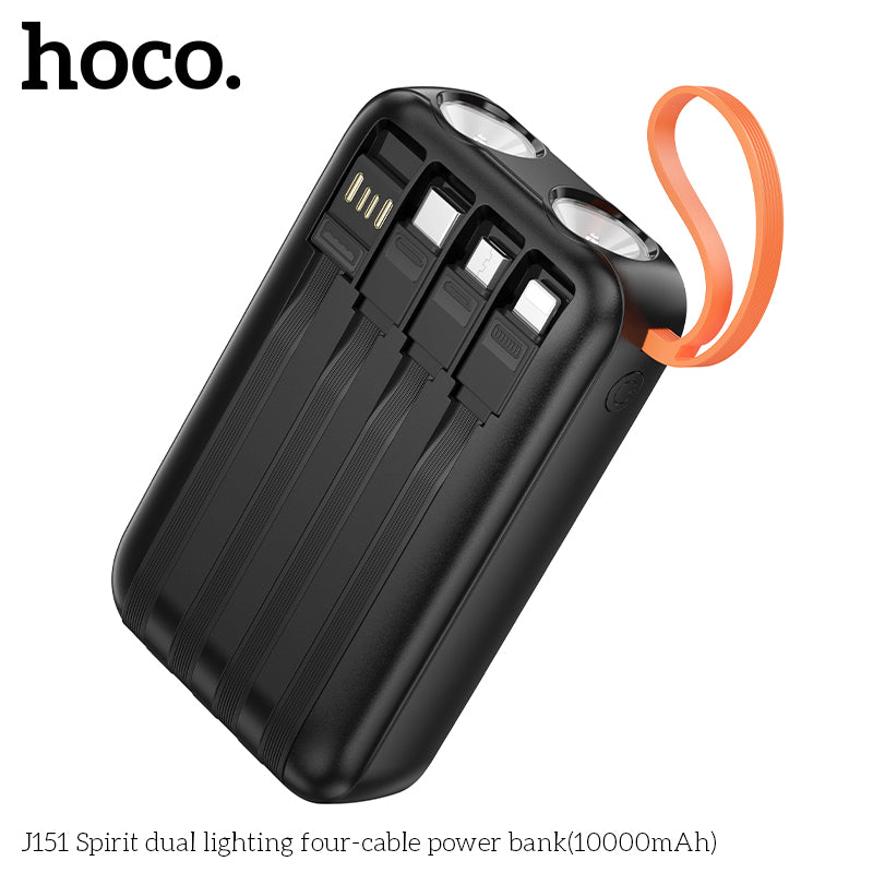 HD_SYNC:J151 Spirit dual lighting four-cable power bank(10000mAh)