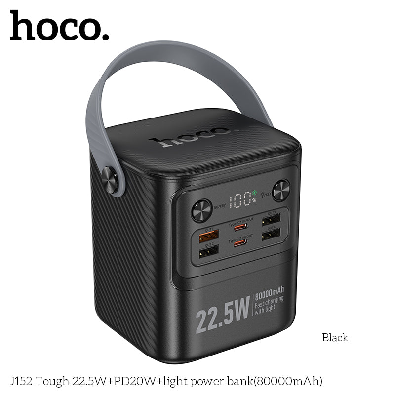 Hoco J152 Pro Tough PD65W+light power bank(80000mAh)(UN) – TEQ PTY LTD