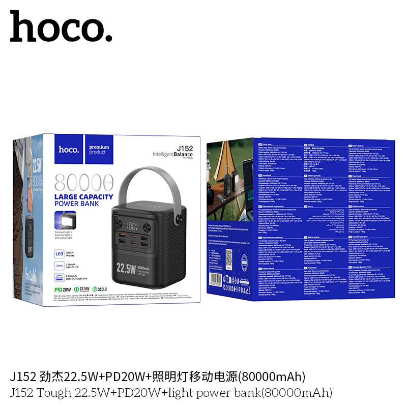 HD_SYNC:J152 Tough 22.5W+PD20W+light power bank(80000mAh)(UN)