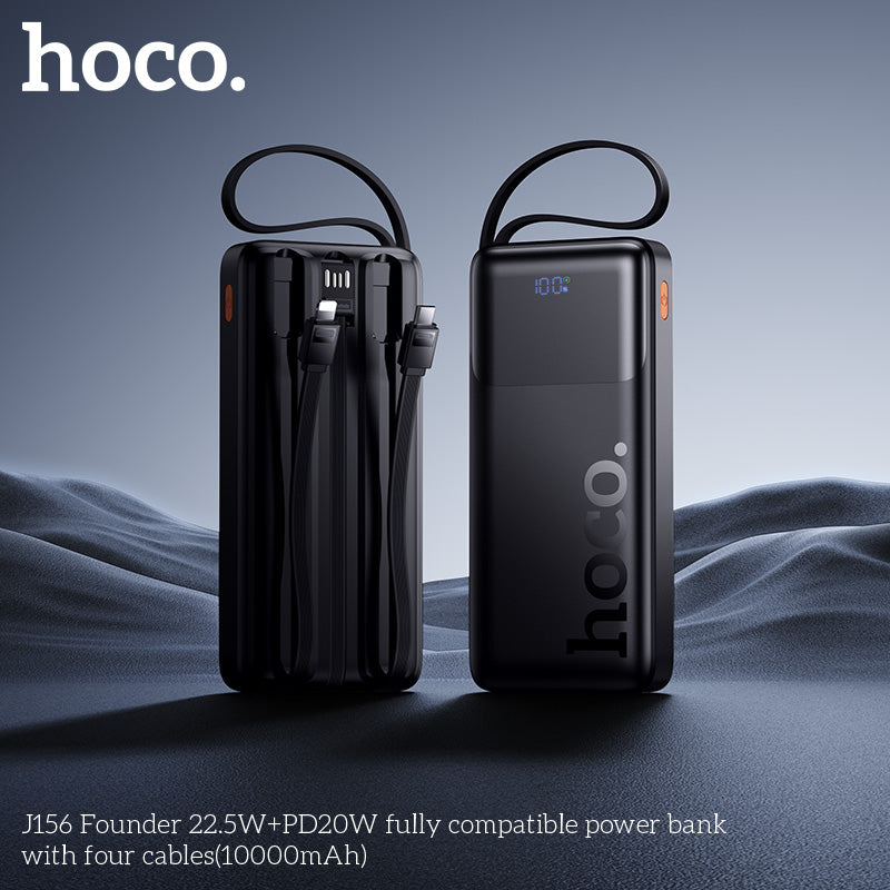 HD_SYNC:J156 Founder 22.5W+PD20W fully compatible power bank with four cables (10000mAh)(UN)