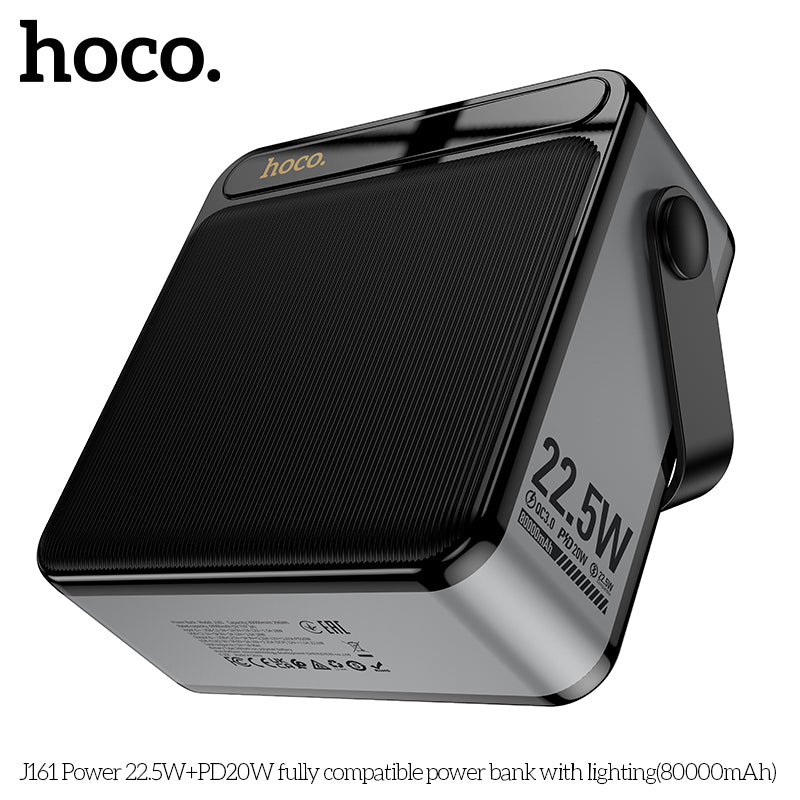 HD_SYNC:J161 Power 22.5W+PD20W fully compatible power bank with lighting(80000mAh)(UN)