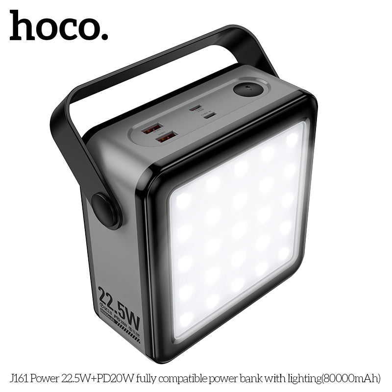 HD_SYNC:J161 Power 22.5W+PD20W fully compatible power bank with lighting(80000mAh)(UN)