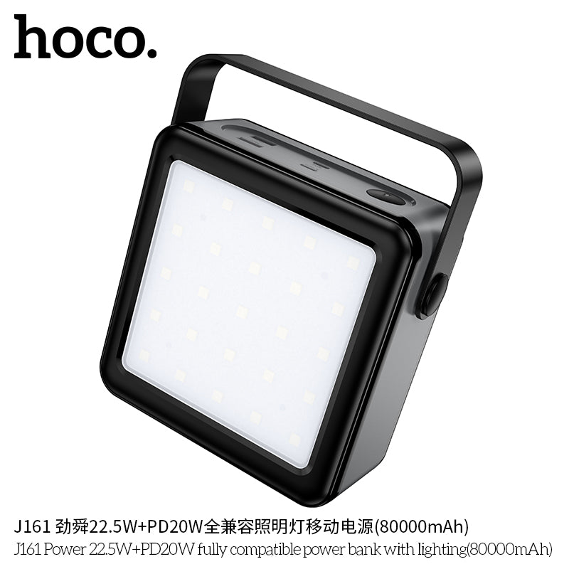 HD_SYNC:J161 Power 22.5W+PD20W fully compatible power bank with lighting(80000mAh)(UN)