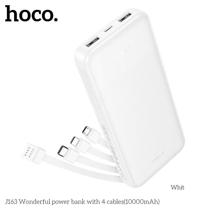 HD_SYNC:J163 Wonderful power bank with 4 cables(10000mAh)(UN)