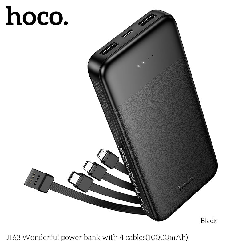 HD_SYNC:J163 Wonderful power bank with 4 cables(10000mAh)