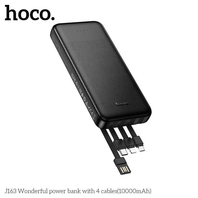 HD_SYNC:J163 Wonderful power bank with 4 cables(10000mAh)(UN)