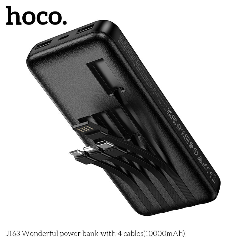 HD_SYNC:J163 Wonderful power bank with 4 cables(10000mAh)(UN)
