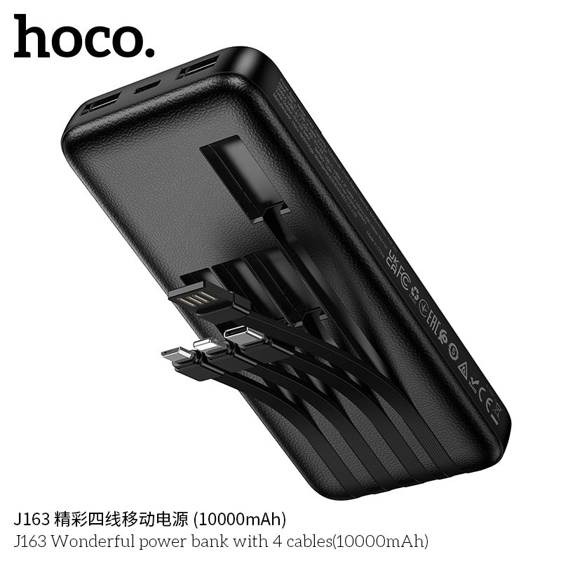 HD_SYNC:J163 Wonderful power bank with 4 cables(10000mAh)