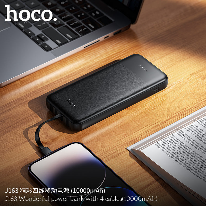 HD_SYNC:J163 Wonderful power bank with 4 cables(10000mAh)(UN)