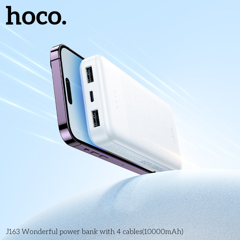 HD_SYNC:J163 Wonderful power bank with 4 cables(10000mAh)