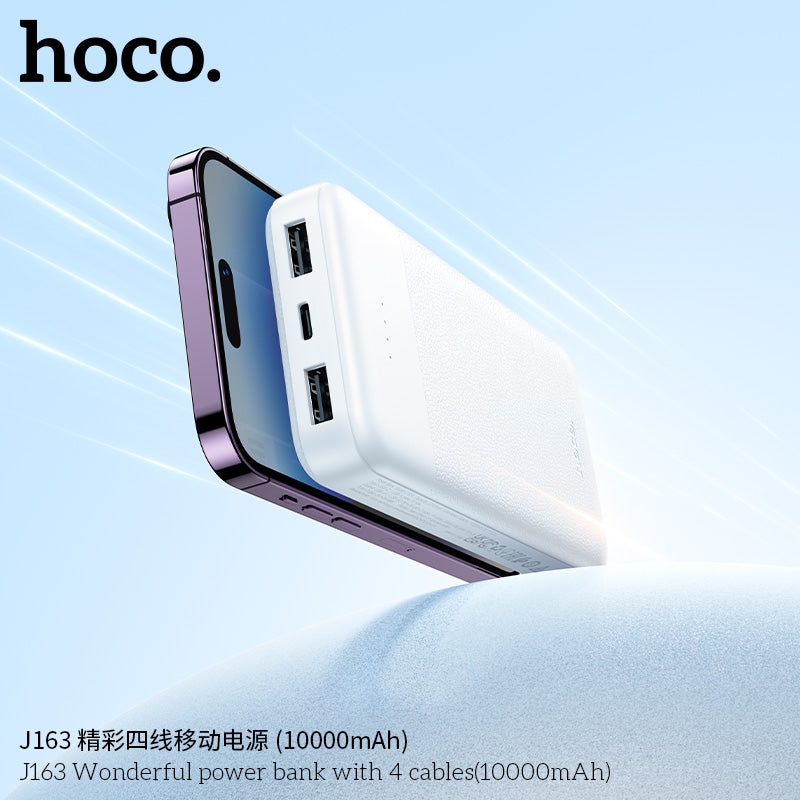 HD_SYNC:J163 Wonderful power bank with 4 cables(10000mAh)(UN)
