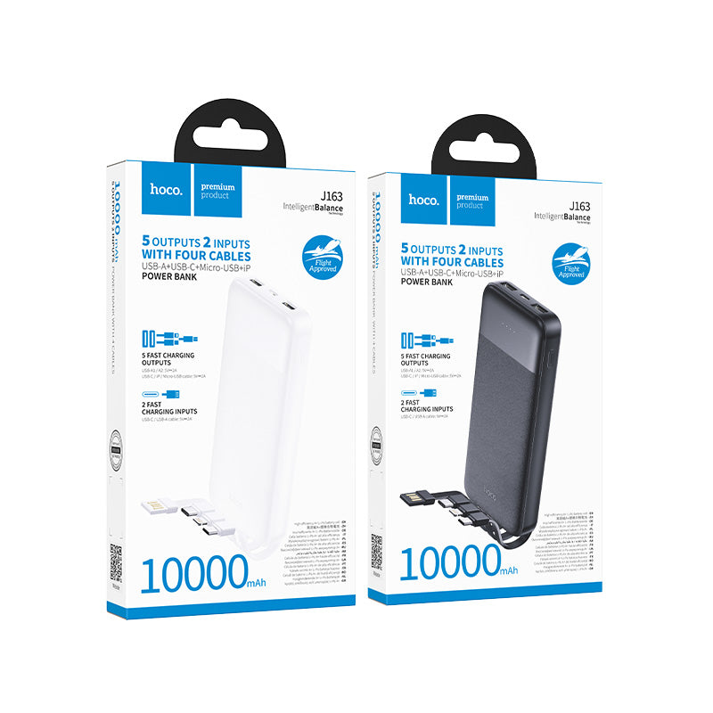 HD_SYNC:J163 Wonderful power bank with 4 cables(10000mAh)(UN)