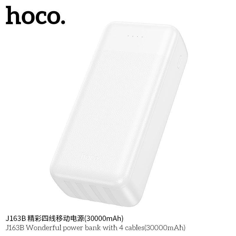 HD_SYNC:J163B Wonderful power bank with 4 cables(30000mAh)(UN)