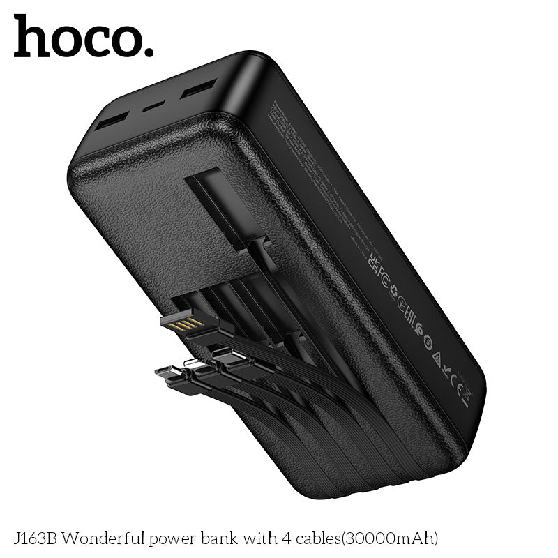 HD_SYNC:J163B Wonderful power bank with 4 cables(30000mAh)(UN)